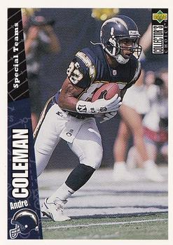 Andre Coleman San Diego Chargers 1996 Upper Deck Collector's Choice NFL #193